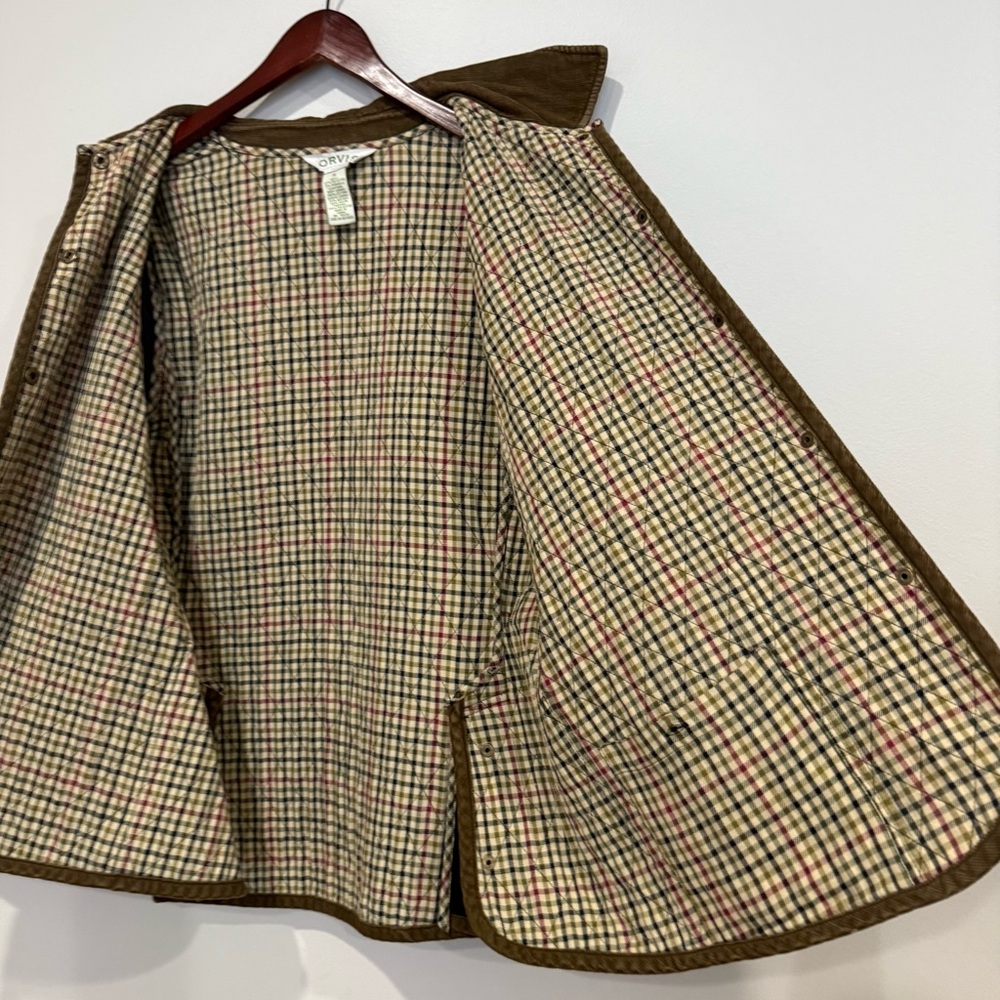 Orvis Womens Barn Jacket Equestrian Chore Coat Flannel Lined Thinsulate Medium - Picture 11 of 15